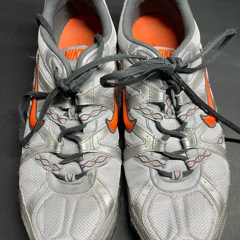 Nike Trail Running Shoes Gray & Orange | Athletic Outdoor Sneakers. Mens size 12